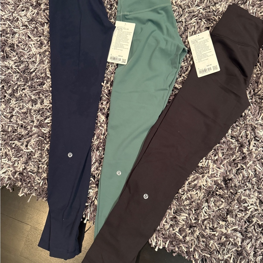 Lululemon Wunder Train Tight 28” set - Navy and Black only. Size 6